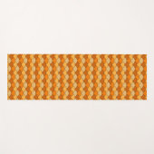 Drakenschubben, waaier, golven, Seigaiha, oranje Yogamat (Voorkant (horizontaal))