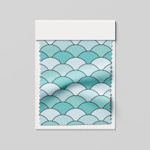 Drakenschubben, Waaiers, Golven, Seigaiha, Blauw