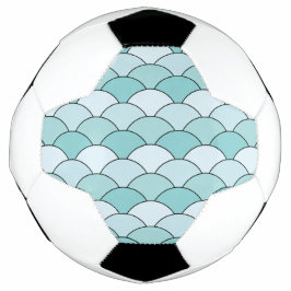 Drakenschubben, Waaiers, Golven, Seigaiha, Blauw Voetbal