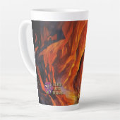 Drakenshol (passend dagboek beschikbaar) latte mok (Linkerhoek)