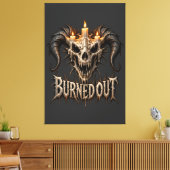 Drakenskelet Canvas Afdruk (Insitu (Woonkamer))