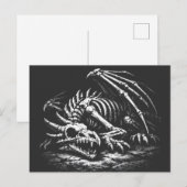 Drakenskelet — door BurnsInHell Briefkaart (Voorkant / Achterkant)