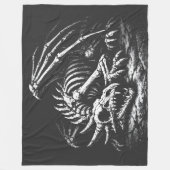 Drakenskelet — door BurnsInHell Fleece Deken (Voorkant)
