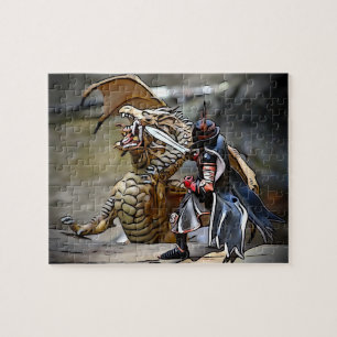 Drakenslag bij de rivier legpuzzel