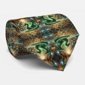 drakensleutel stropdas (Opgerold)