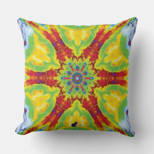 Drakensoog Kaleidoscoop Kussen