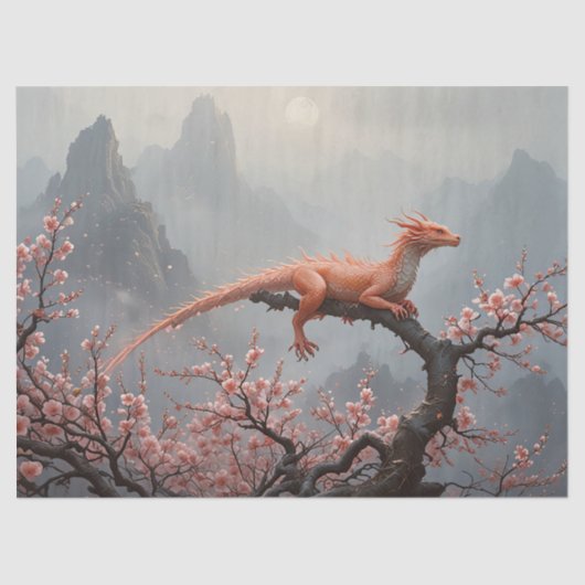 Drakensprookje in het voorjaar tissuepapier (Voorkant)