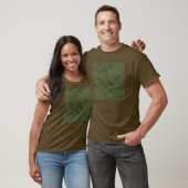 Drakenster - Afbeelding met ingegraveerd groen led T-shirt (Unisex)