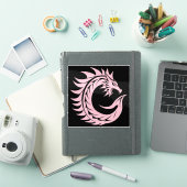 Drakenstijl Letter C, Drakendalfabet, Monogram Sticker (iPad Cover)