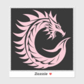 Drakenstijl Letter C, Drakendalfabet, Monogram Sticker (Vel)