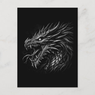 Drakenstijl Middeleeuwse Fantasie Grunge Kunst Briefkaart