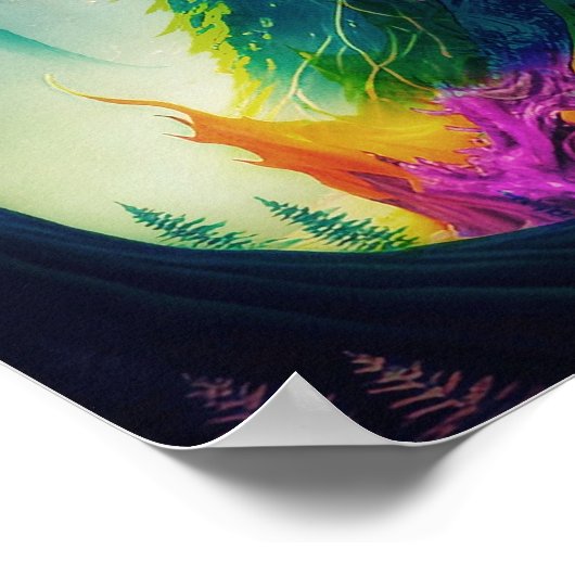 Drakenstructuur Poster (Hoek)