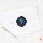 Drakensymbool, gepersonaliseerd ronde sticker (Envelop)