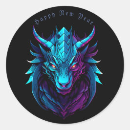 Drakensymbool, gepersonaliseerd ronde sticker