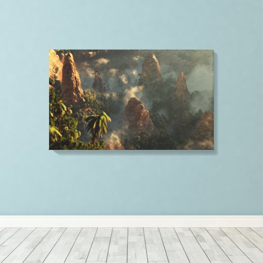 Drakentanden Canvas Afdruk (Insitu (Houten vloer))