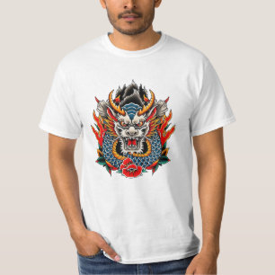 Drakentatoeage epische gamer fantasyfan tat inkt a t-shirt