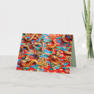 Drakentempel wenskaart kaart