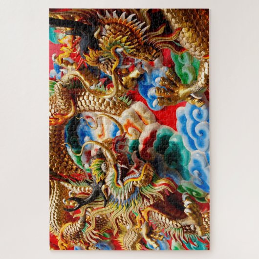 drakentempelpuzzel legpuzzel (Verticaal)