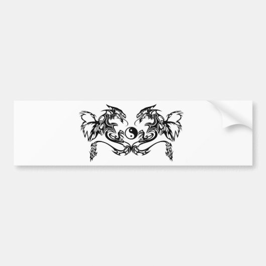 Drakentribal Bumpersticker (Voorkant)