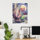 Drakentroon Fantasie Kunstposter Poster (Thuiskantoor)