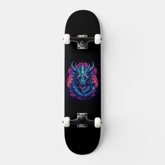 Drakenturkoois Persoonlijk Skateboard (Voorkant)