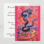 Drakenuitnodiging Kaart (Voorkant / Achterkant)