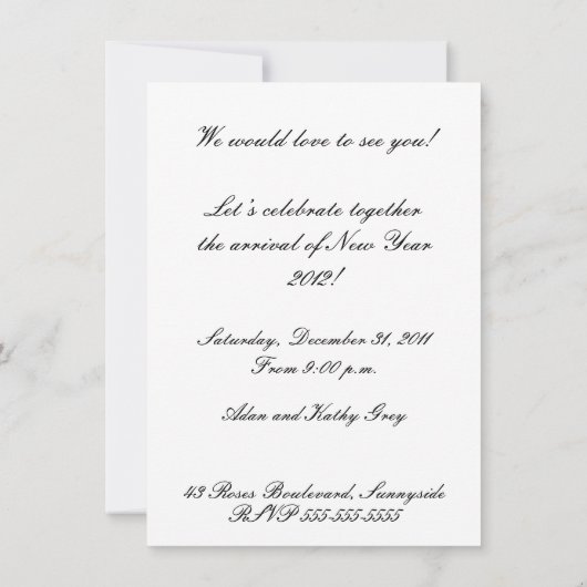 Drakenuitnodiging Kaart (Achterkant)