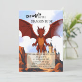 Drakenuitnodiging Kaart (Staand voorkant)