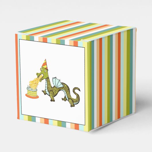 Drakenverjaardag Bedankdoosjes (Voorkant Zijde)
