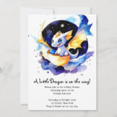 Drakenversierd Baby shower verzamelen Kaart (Voorkant)