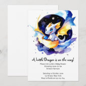 Drakenversierd Baby shower verzamelen Kaart (Voorkant / Achterkant)