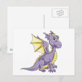 Drakenviolet Briefkaart (Voorkant / Achterkant)