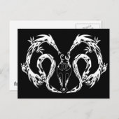 Drakenvleugels van stammenlichaam briefkaart (Voorkant / Achterkant)