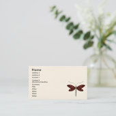 drakenvlieg visitekaartje (Staand voorkant)