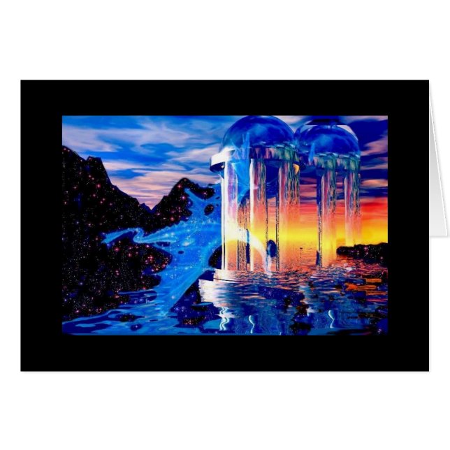 Drakenvliegen voorbij de rand van de nacht (Voorkant Horizontaal)