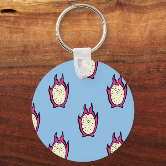 Drakenvrucht:  inkttekening. sleutelhanger (Achterkant)