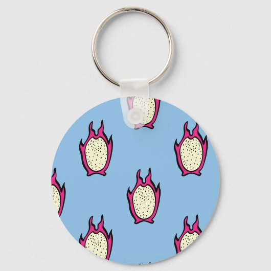 Drakenvrucht:  inkttekening. sleutelhanger (Achterkant)