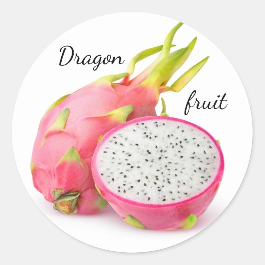 Drakenvrucht Ronde Sticker (Voorkant)