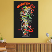 drakenvruchtesap canvas afdruk (Insitu (Woonkamer))