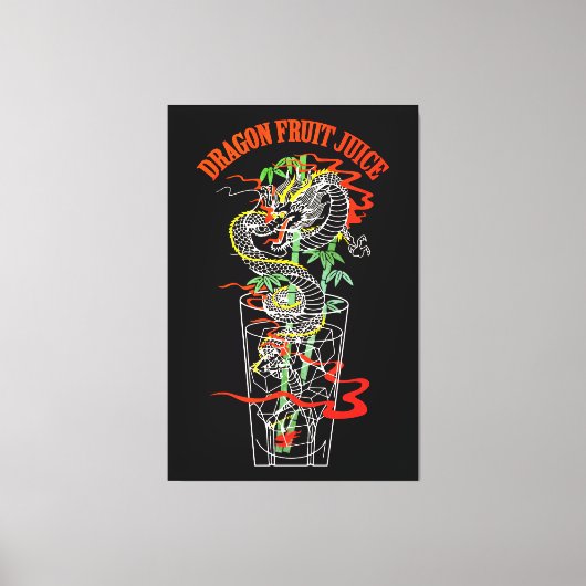 drakenvruchtesap canvas afdruk (Voorkant)