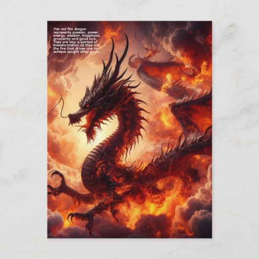 Drakenvuur Briefkaart (Voorkant)