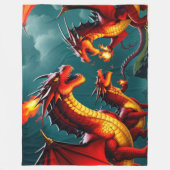 Drakenvuur Fleece Deken (Voorkant)