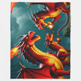 Drakenvuur Fleece Deken