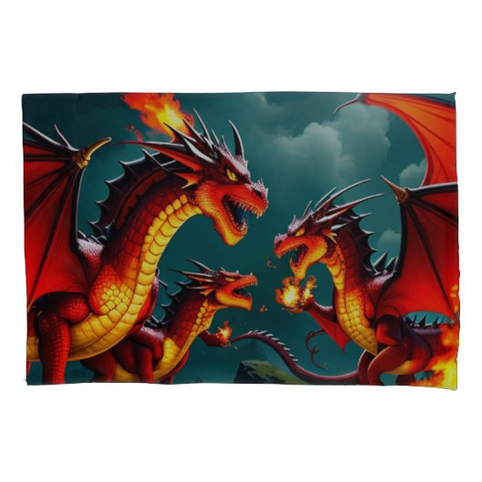 Drakenvuur Kussensloop (Voorkant)