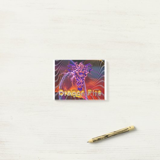 Drakenvuur Post-it® Notes (Op bureau)