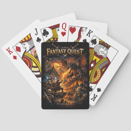 Drakenvuur Quest Pokerkaarten (Achterkant)