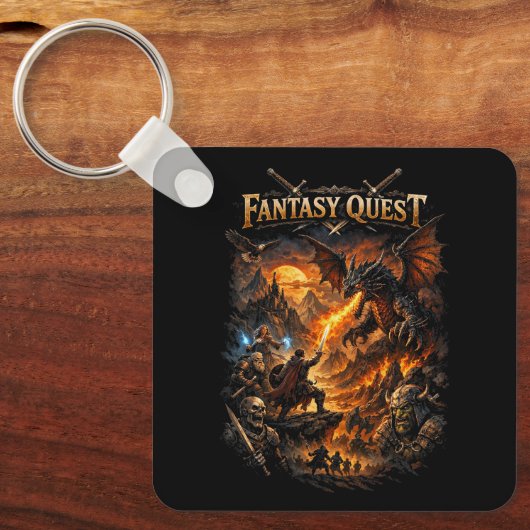 Drakenvuur Quest Sleutelhanger (Voorkant)