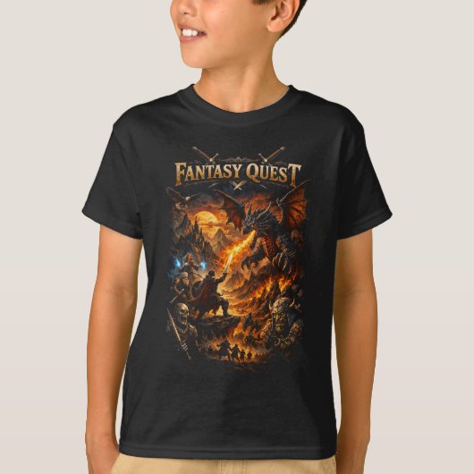 Drakenvuur Quest T-shirt (Voorkant)