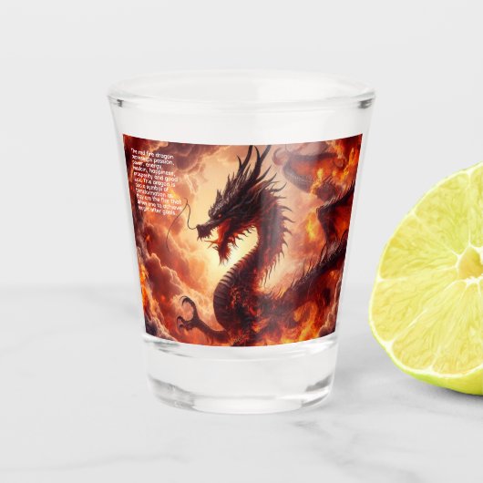 Drakenvuur Shot Glas (Voorkant)