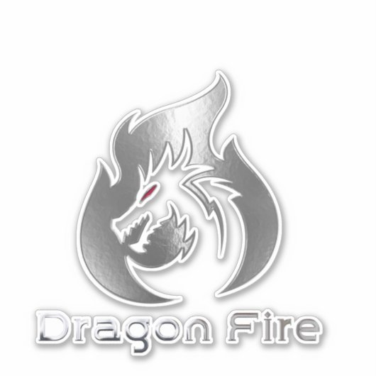 Drakenvuur Sticker (Voorkant)